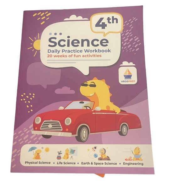 4th Grade Science Daily Practice Workbook ArgoPrep Soft Cover 2020 Practice Skil - Picture 1 of 7